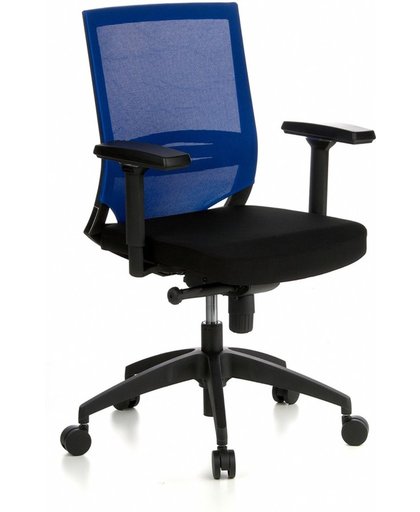 hjh office Porto Base - Bureaustoel - Meshstof - Zwart / blauw