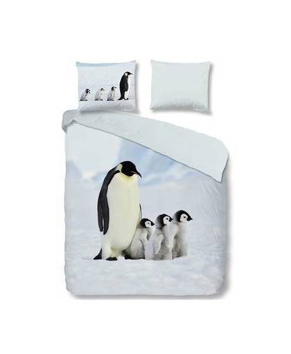 Good morning pinguins dekbedovertrek - 1-persoons (140x200/220 cm + 1 sloop)