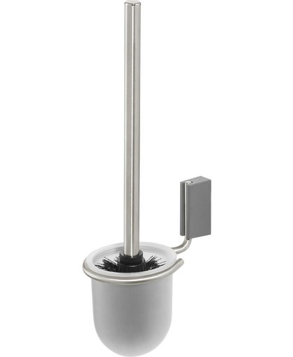 Tiger Cliqit Toiletborstel met houder - RVS Geborsteld / Donkergrijs