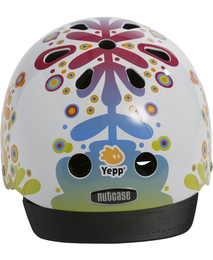 GMG Yepp Nutcase Helm Floral S (52-56cm) wit 070104