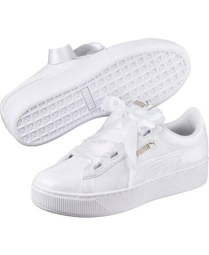 PUMA Vikky Platform Ribbon P Sneakers Dames - White-White