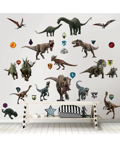 Muursticker Box Jurassic World Walltastic 88 stickers