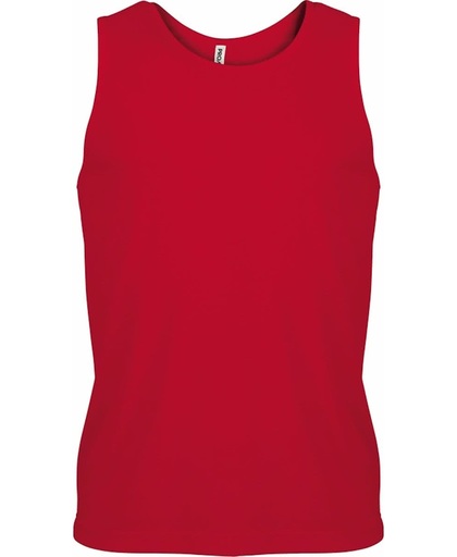 Rood sport singlet voor heren - Maat XL - sport hemdje