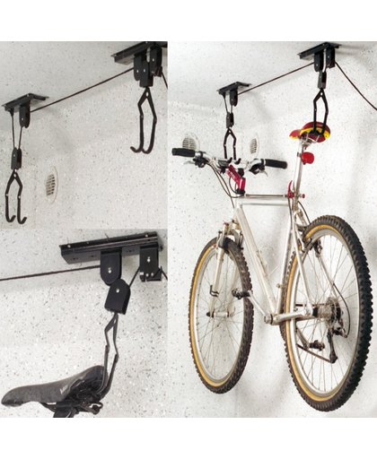 Proplus fietsophangsysteem - Fietslift - Fiets plafondhaken - Ophanghaken