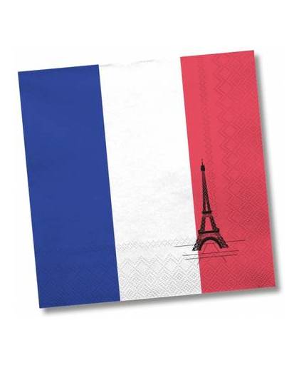 Frankrijk servetten 20 stuks