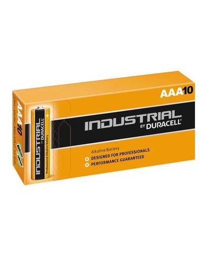 Duracell batterijen aaa industrial 1.5v zwart/bruin 10 stuks