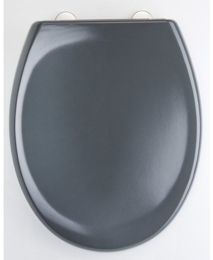 EISL WC-Bril ED69310DG - Thermoplastiek - Soft Close - Afklikbaar - RVS-Scharnieren - Gelakt - Dark Grey
