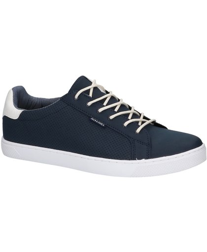 Jack & Jones - Trent Synthetic Suede - Sneaker laag gekleed - Heren - Maat 40 - Blauw;Blauwe - Navy Blazer