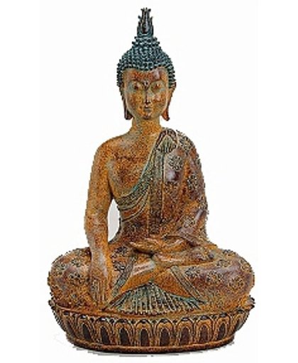 Groot Boeddha beeld bruin 45 cm