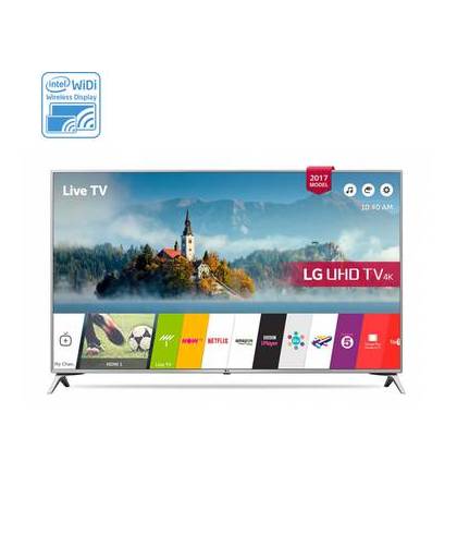 LG 49UJ651V LED TV 124,5 cm (49") 4K Ultra HD Smart TV Wi-Fi Zwart, Zilver