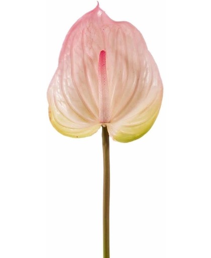 Kunst Anthurium tak 75 cm roze