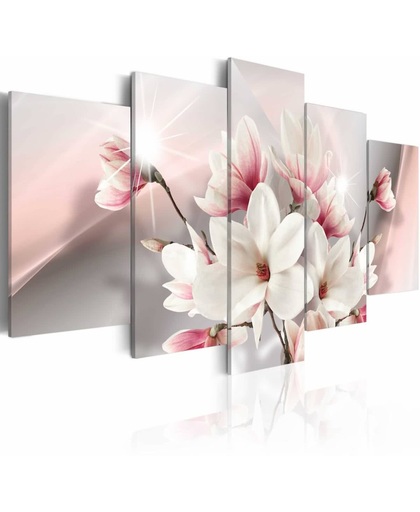 Schilderij - Magnolia in bloei