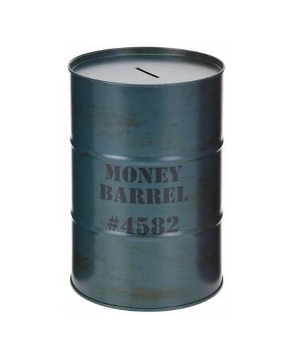 Spaarpot money barrel groen 15 cm