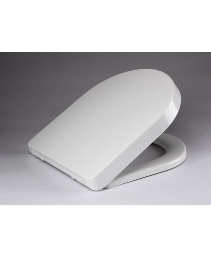 Toiletbril DeeLine Softclose en Quickrelease Toiletzitting 44,8x36,2x4cm Wit