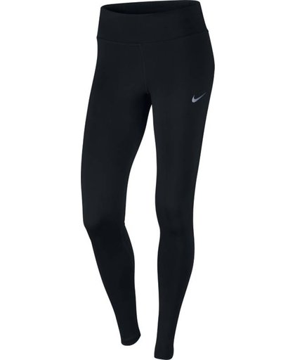 Nike Power Essential Tight DriFit Sportbroek Dames - Black/Black/(Reflective Silv)