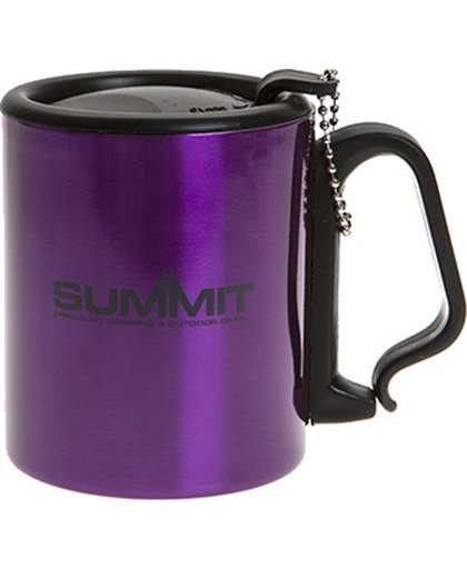 Summit Drinkbeker Met Deksel Aluminium Paars 300 Ml
