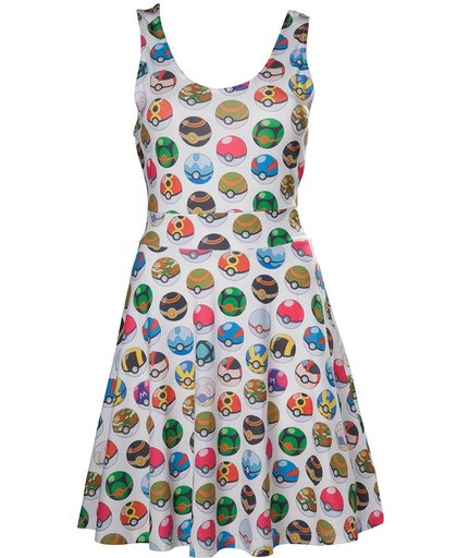 Pokemon - Dress allover pokeballs dress - XL
