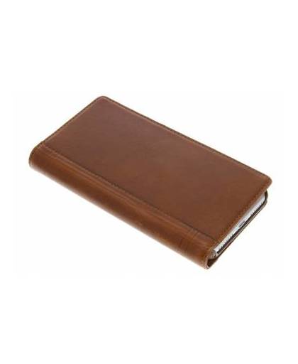 Journal wallet case voor de iphone 8 plus / 7 plus - cognac
