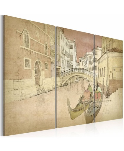 Schilderij - City of lovers - Venetië