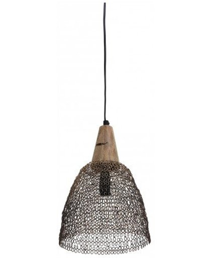 Hanglamp Tinn ijzer - 20x20x30 cm