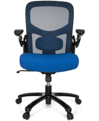 hjh office Instructor SW  XXL - Bureaustoel -  Zware belasting stoel - Netstof / stof - Blauw / zwart