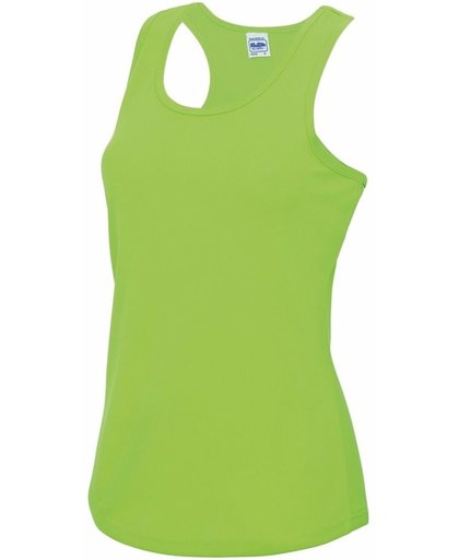 Neon groen sport singlet voor dames M (38) - sport hemdje