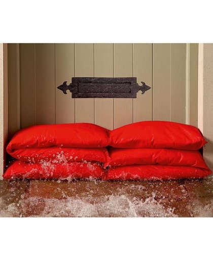Absorberende zak - Voorkomt waterschade door lekkage of overstromingen! - rood