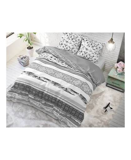 Sleeptime freda grey - dekbedovertrek: 2-persoons (200 cm)