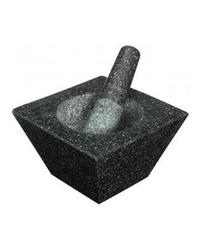 Granieten vierkante vijzel - 19cm - masterclass