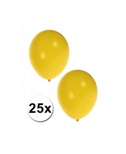 25 gele ballonnen