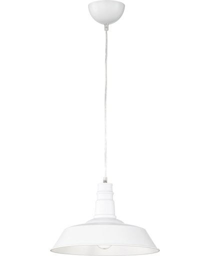 Reality, Hanglamp, Will 1xE27, max.60,0 W Armatuur: Metaal, Wit Ø:36,0cm, H:150,0cm