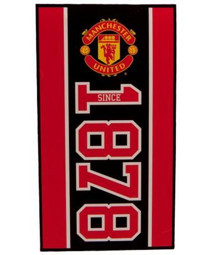 Manchester United - Handdoek - Since 1878 - Rood/Zwart