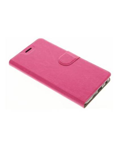 Fuchsia moderne tpu booktype hoes voor de htc one a9s