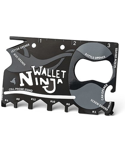 Ninja Wallet® Creditcard Tool - Voor in je Portemonnee - Wallet Ninja - 18 in 1 Tool