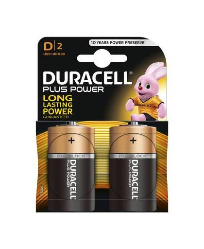 Duracell 9v Plus Power Duralock D2 LR20/ MN1300