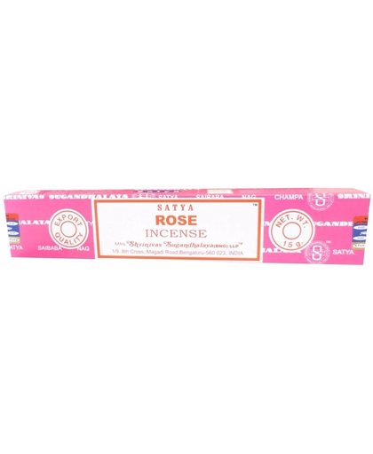 Nag Champa wierook Rose 15 gram