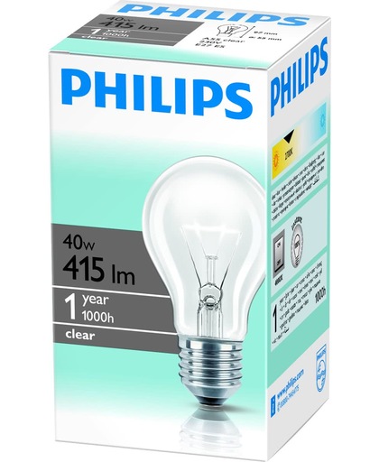Philips Gloeilamp Helder Normaal 40W E27