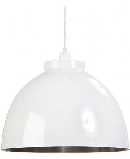 Light & Living Hanglamp  KYLIE Ø45x32 cm  -  wit-nikkel