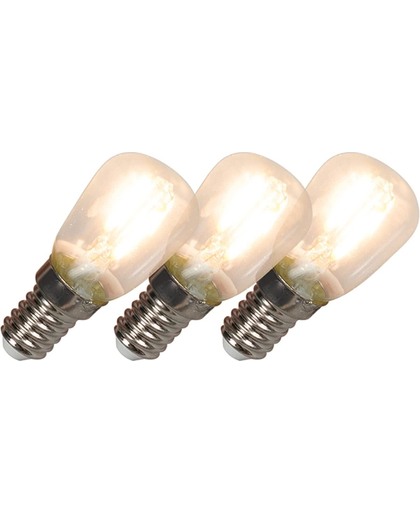 Calex Set van 3 LED filament schakelbordlamp E14 240V 1W 100lm T26