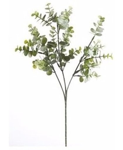 Kunst Eucalyptus tak 65 cm grijs/groen - kunstbloemen