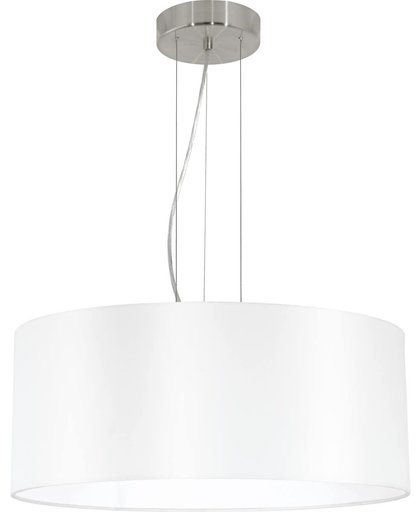 EGLO Maserlo - Hanglamp - 3 Lichts - Ø530mm. - Nikkel-Mat - Wit