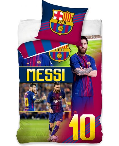 Carbotex Dekbedovertrek Fc Barcelona Messi 135 X 200 Cm