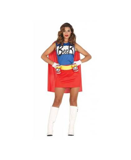 Superheld kostuum beer dames - small / 36-38