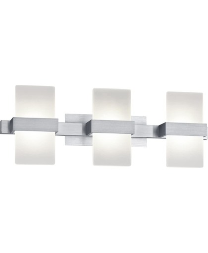 Wandlamp - Modern - Platon - Kleur Armatuur Geborsteld aluminium - Meegeleverde lichtbron LED - Fitting SMD - Max. wattage 4 watt