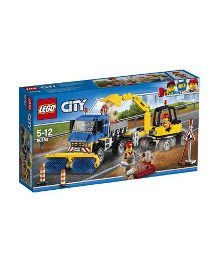 LEGO City veeg- en graafmachine 60152