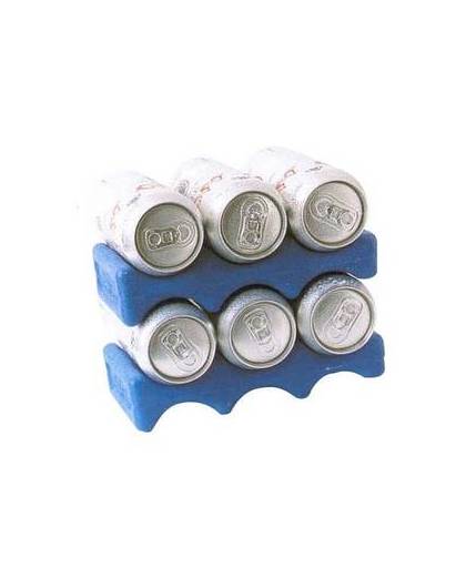 3 stuks blauwe koelelementen voor frisdrank/bier blikjes