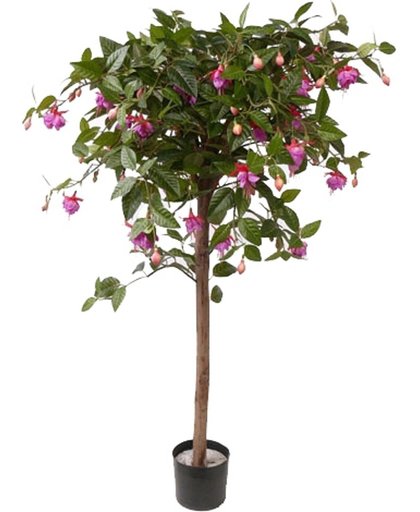 Kunst Fuchsia plant op stam 90 cm