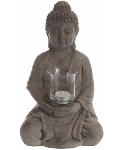 Boeddha met waxinelichthouder 36 cm