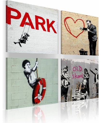 Schilderij - Banksy - stedelijke inspiratie