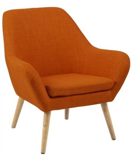 Hioshop Relaxfauteuil Ask oranje fauteuil